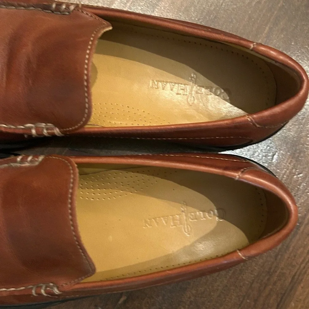 Cole Haan Santa Barbara Loafers 10 Brown Leather Slip On Preppy Business Casual